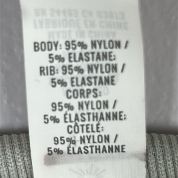 Aerie Offline Main Squeeze Seamless Waffle Cropped Henley Long Sleeve Top XL - Picture 6 of 13